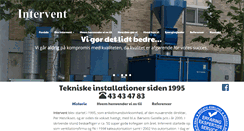 Desktop Screenshot of intervent.dk