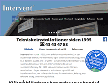 Tablet Screenshot of intervent.dk